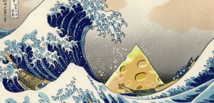 Hokusai Great Wave of Cheese